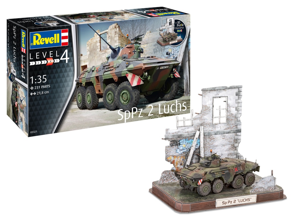 Revell SpPz2 Luchs & 3D Puzzle Diorama