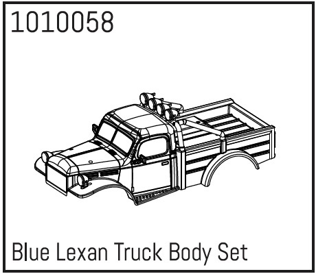 Absima Lexan Power Wagon Body blau