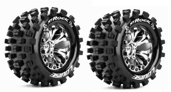 Louise RC MT-ROCK MonsterTruck Reifen 1:10-Fertig Verklebt