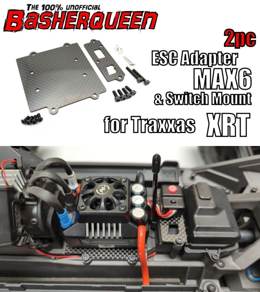 Basherqueen BQNT78086 Traxxas XRT Max6 ESC Adapter Plate