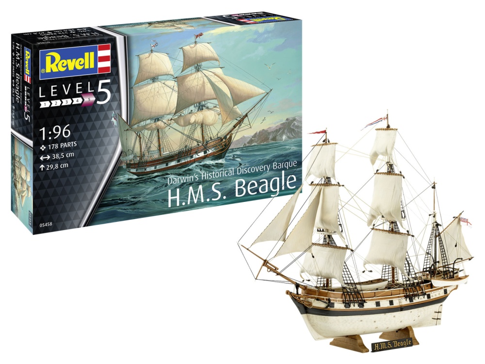 Revell Darwins Historical Discovery Barque H.M.S. Beagle