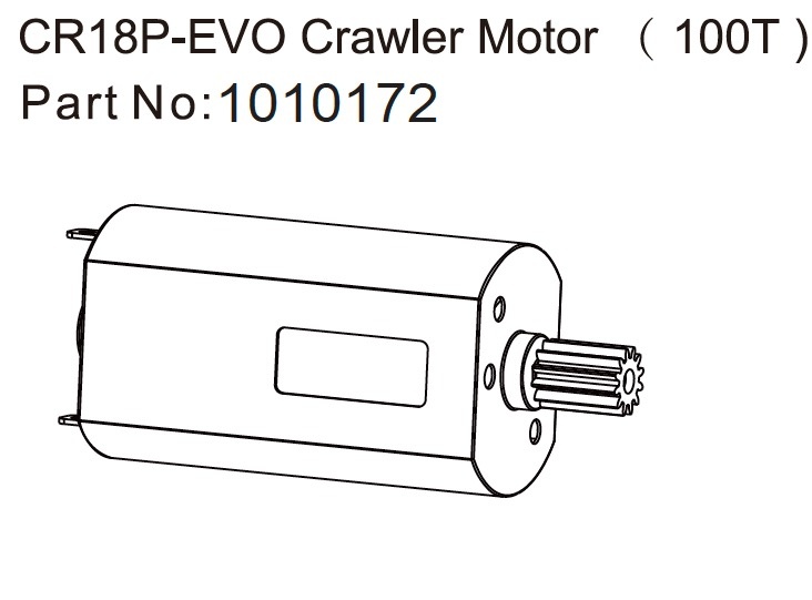 Absima 130 Crawler Motor (100T) - EVO 1:18