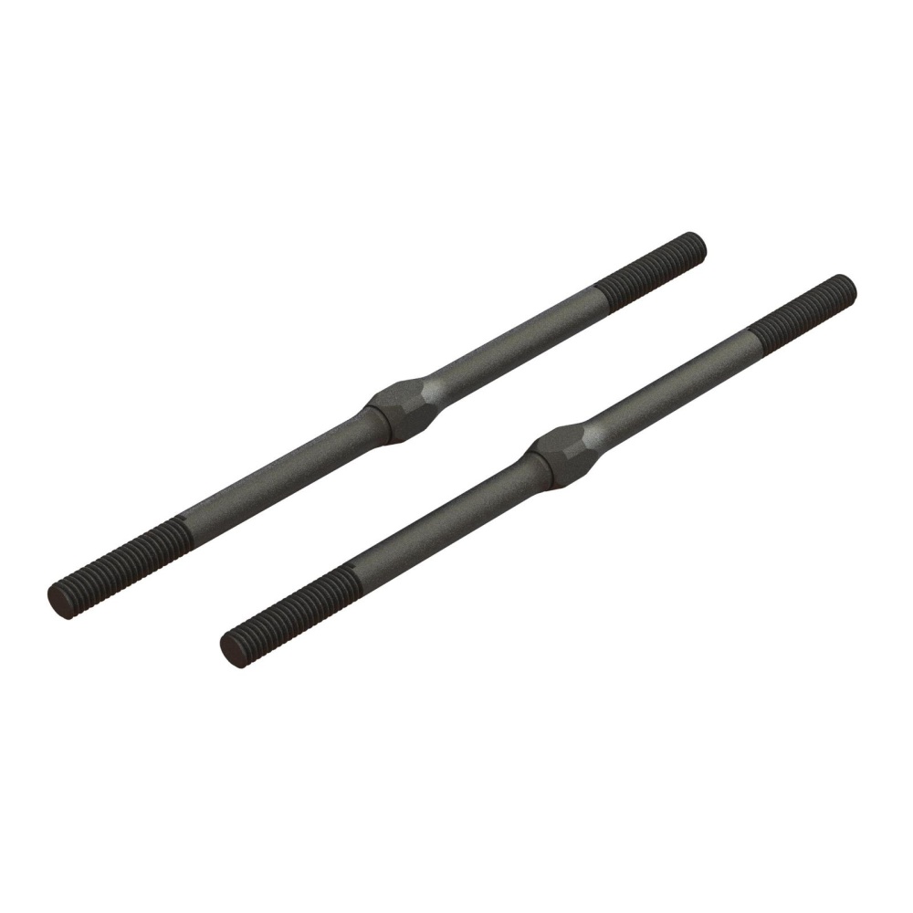 Arrma Steel Turnbuckle, M4 x 95mm Black (2) (ARA330717)
