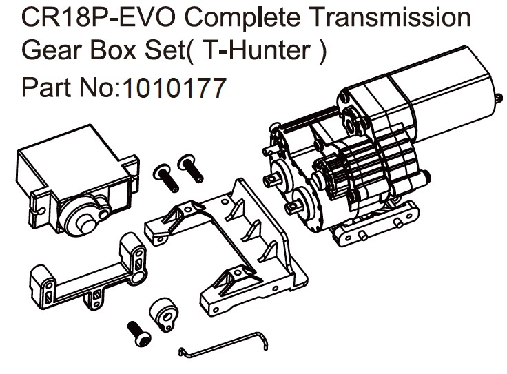 Absima Getriebe T-Hunter - EVO 1:18