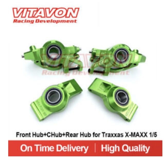 Vitavon Radträger komplett - X-Maxx/XRT - grün - Set