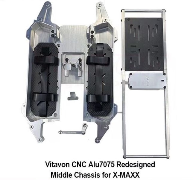 Vitavon Chassis-Set mit Empfängerbox,Regler- und LiPo-Halter