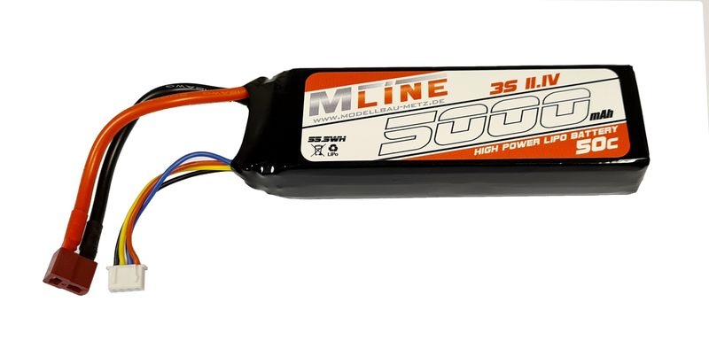 MLine Power Racing LiPo Akku 50C - 5000MAH - 3S -