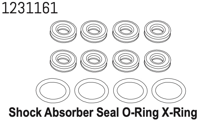 Absima Dämpfer O-Ring Set CR4.4