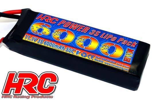 HRC Racing Akku - LiPo 3S - 11.1V 6000mAh 50C/100C -