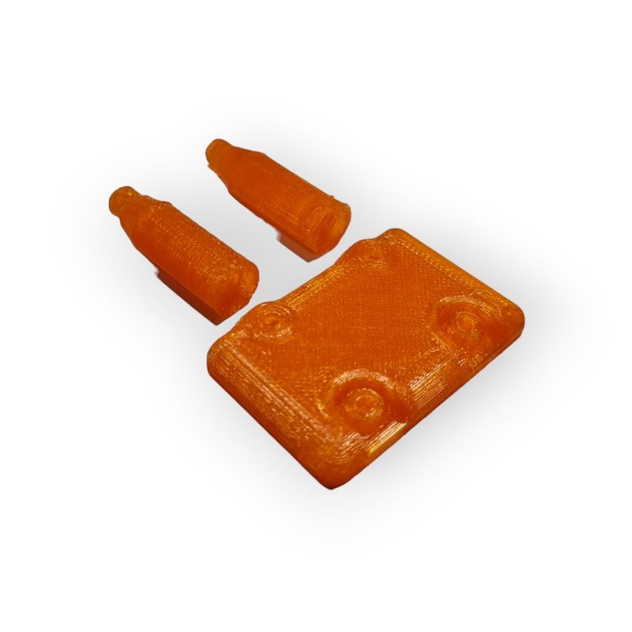 JS-Parts ultraflex Bumper Distanz für Hobao MTX orange