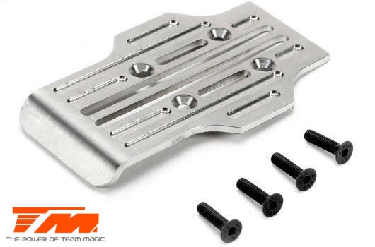 Team Magic Option Part - E5 - CNC Machined Stainless Chassis