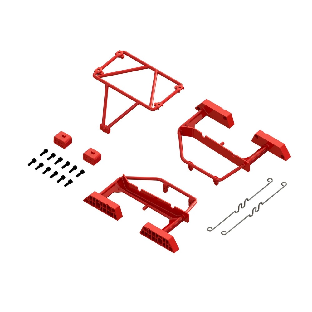 Arrma Desert Truck Karosserie Überrollkäfig-Set, Rot: GROM