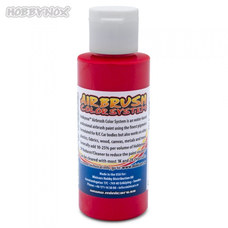 Hobbynox Airbrush Color Solid Red 60ml
