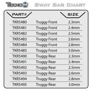 Tekno RC TKR5485 - Sway Bar (front, 3.0mm, ET48, NT48)