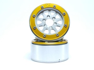 Metsafil Beadlock Wheels GEAR silber/gold 1.9 (2) ohne