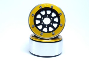 Metsafil Beadlock Wheels GEAR schwarz/gold 1.9 (2) ohne