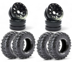 Metsafil Beadlock Wheels PT-REVOLVER black/black 2.2 4 ohne