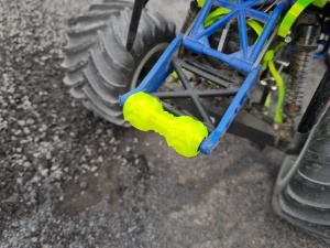 JS-Parts ultraflex Wheelybar Rad für Losi LMT gelb