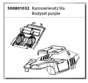 Carson Karosseriesatz lila - Carson Virus Race 4.3 4s BL