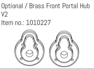 Absima Opt. Brass Front Portal Hub V2 - EVO GOAT