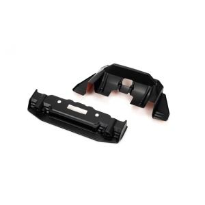 Arrma 1/7 Painted Splitter And Diffuser, Black and Orange: