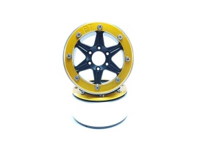 Metsafil Beadlock Wheels SIXSTAR schwarz/gold 1.9 (2) ohne
