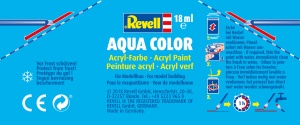 Revell Aqua Color Schwarz, seidenmatt, 18ml, RAL 9005