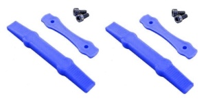 JS-Parts Dachskid kurz 70x8mm 2 Stück blau