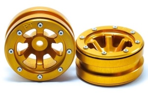 Metsafil Beadlock Wheels PT- Claw Gold/Gold 1.9 (2 Stk)