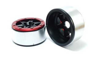 Metsafil Beadlock Wheels SIXSTAR schwarz/rot 1.9 (2) ohne