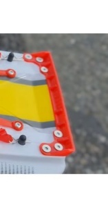 JS-Parts ultraflex Heckkante Spoiler für Carrera Expert rot