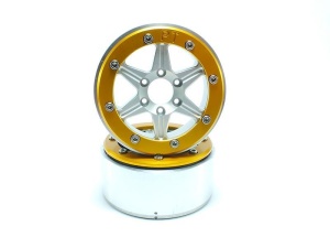 Metsafil Beadlock Wheels SIXSTAR silber/gold 1.9 (2) ohne