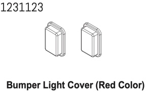 Absima Stoßstangenbeleuchtungsglas rot CR4.4 (2)