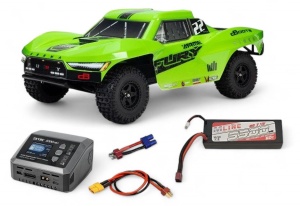 Arrma 1/10 FURY MEGA 550 2WD SC Truck 2.4GHz RTR, Grün