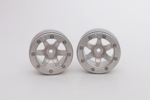 Metsafil Beadlock Wheels PT- Wave Schwarz/Schwarz 1.9 (2 St)