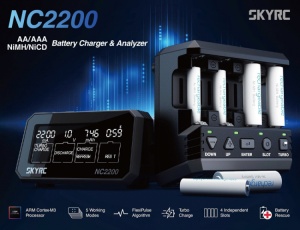 SKYRC NC2200 Ladegerät für 4xAA/AAA DC 2A