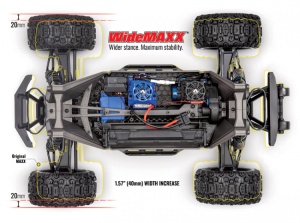 Traxxas WideMAXX 1/10 Monster Truck Brushless ROT