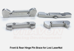 Vitavon Hinge Pin Brace vorne hinten silber für Lasernut