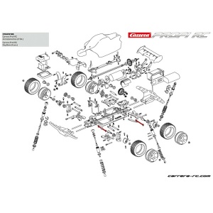 Carrera Profi RC Antriebsknochen (2) Copper Maxx /Red Fibre