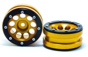 Metsafil Beadlock Wheels PT- Ecohole Gold/Black 1.9 (2 Stk)