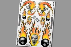 XXX Main Aufkleber - Skulls O'Fire