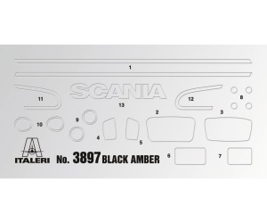 Italeri 1:24 Scania R730 V8 Black Amb