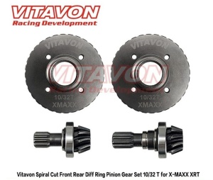 Vitavon Xmaxx/XRT Spiralverzahnte Tellerräder und Trieblinge