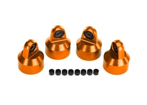 Traxxas GTX Dämpfer-Kappen Aluminium orange (4) TRAXXAS