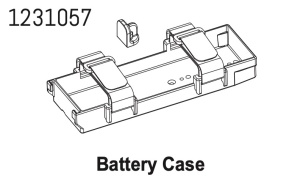 Absima Batterieschale & Klettbänder CR4.4