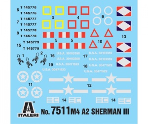 Italeri 1:72 M4A2 Sherman III
