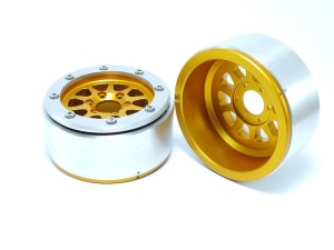 Metsafil Beadlock Wheels GEAR gold/silber 1.9 (2) ohne