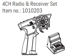 Absima 4CH Radio & Receiver Set - GOAT (AB240332)