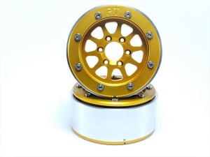 Metsafil Beadlock Wheels GEAR gold/gold 1.9 (2) ohne Radnabe