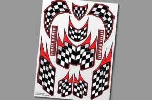 XXX Main Aufkleber - Racing Checkers